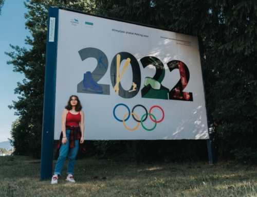 Deja Sebanc, finalistka plakata zimskih olimpijskih iger v Pekingu 2022